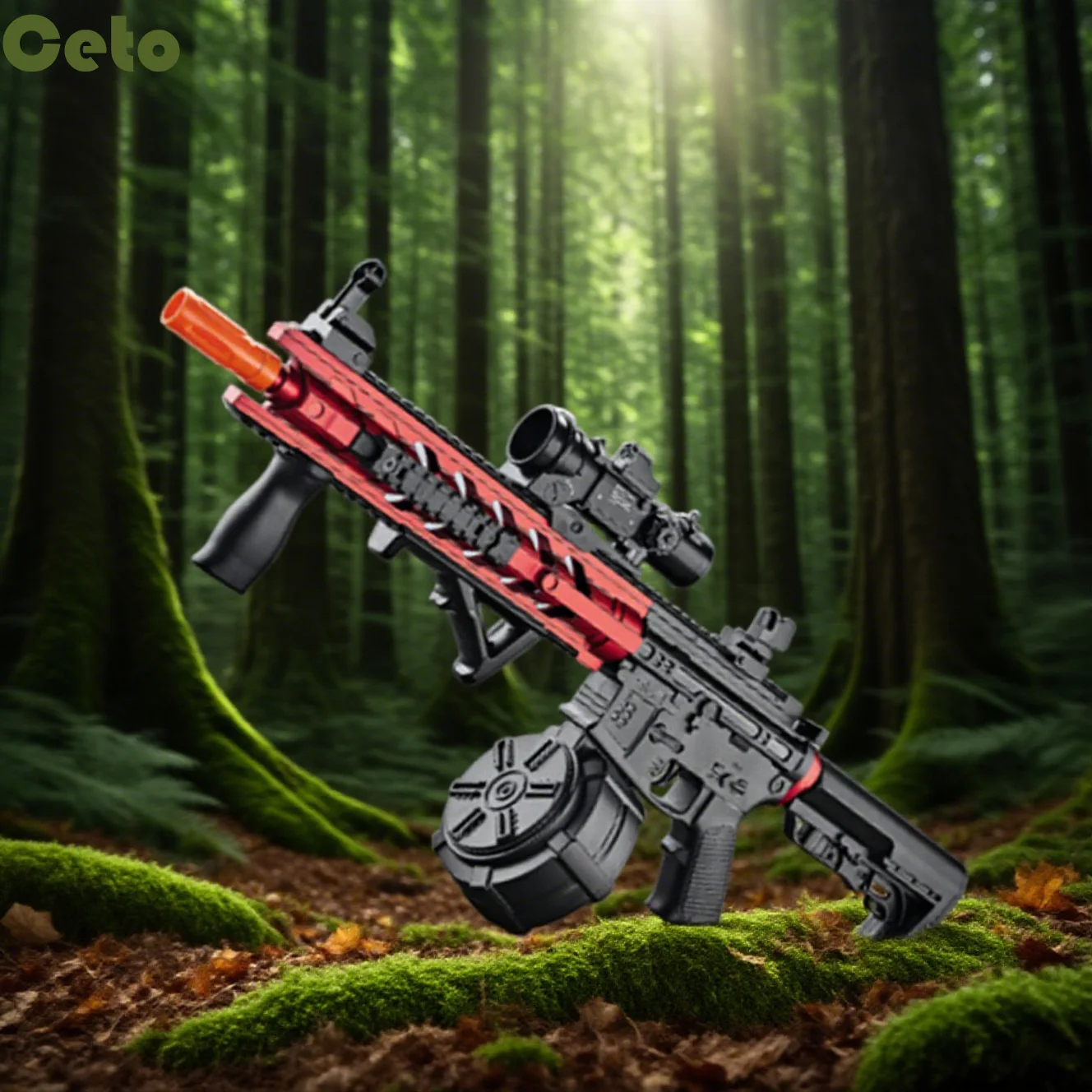 Brinquedos elétricos do blaster da bola do gel de m4/m416, blaster manual/automático ecologicamente correto da bola do respingo, apropriado para jogos de tiro ao ar livre