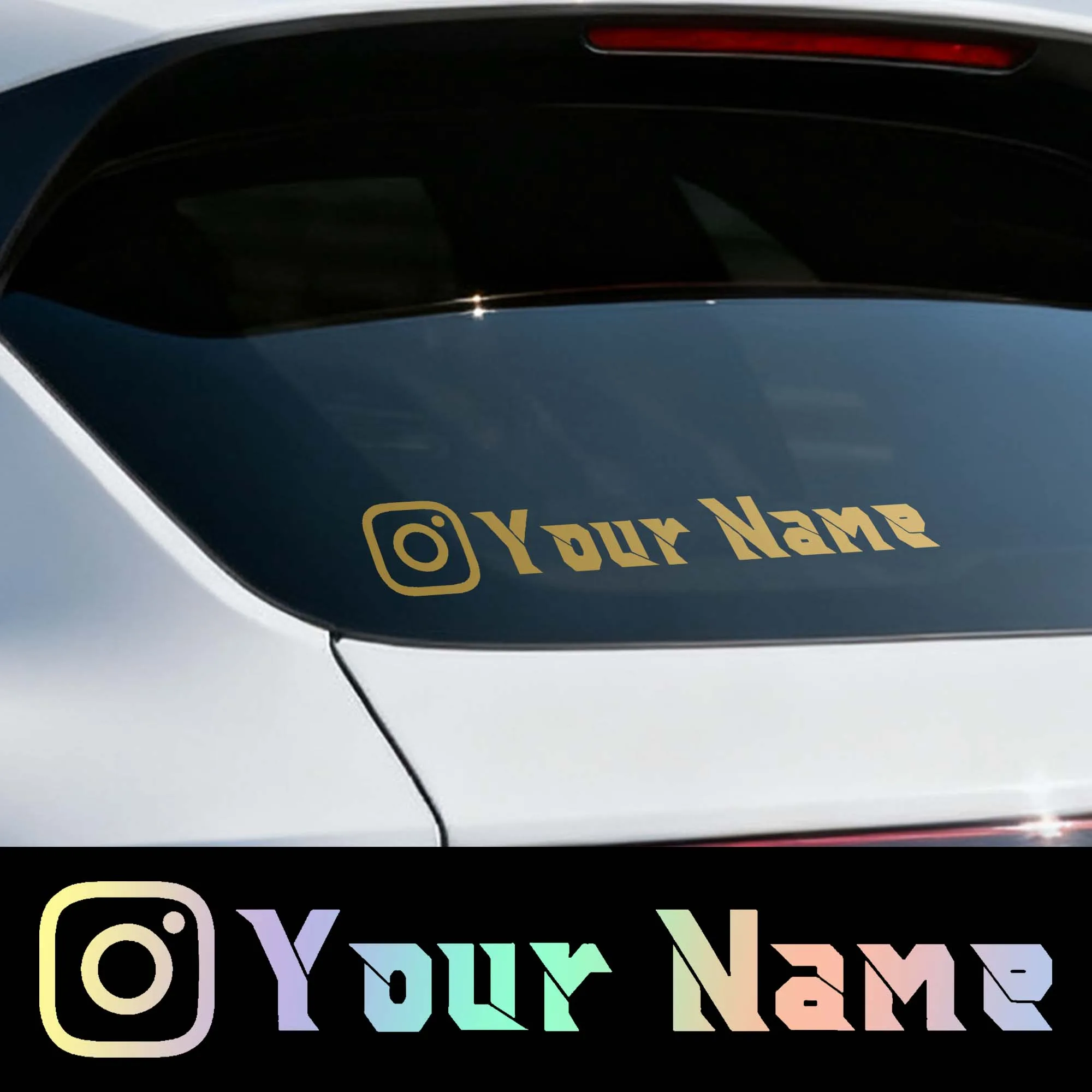 

1 шт., персонализированная автомобильная наклейка с именем, водонепроницаемая для окна, мотоциклетный шлем, велосипедные самоклеящиеся виниловые наклейки