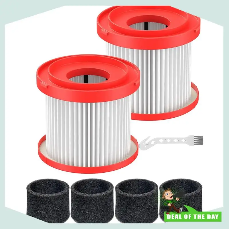استبدال التسليم لمدة 24 ساعة 49-90-1900 فلتر HEPA للمكنسة الكهربائية الرطبة والجافة اللاسلكية M18 0780-20 0880-20 2 Pack