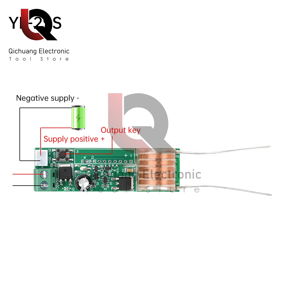 DC 4-10V YF-29S 펄스 아크 부스트 코일 보드 고전압 점화기 DIY 키트 아크 담배 점화 점화기 드라이브 보드 모듈
