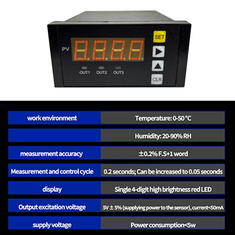 Capteur de cellule de charge à point unique en acier inoxydable C3 de haute précision T130 – 3-50 kg avec indicateur d'affichage LCD