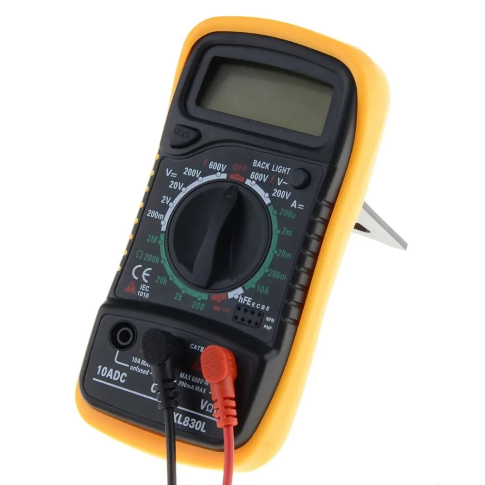 Handheld Multimeters Counts Measurement LCD Digital Multimeter Tester XL830L