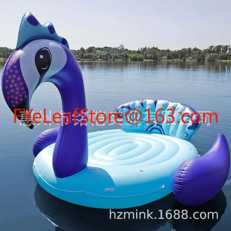 

El Fabricante Suministra Direct XU El Agua Flotante Grande Del Unicornio De La Isla Flotante Del Flamenco Para 6, Personas A L