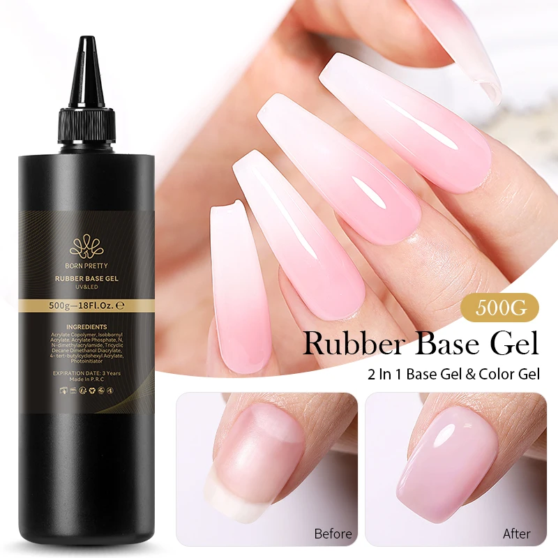 BORN PRETTY 500g Super Top Coat Matte Top Coat Rubber Base Gel Soak Off Uv Gel Nail Art Salon Gel Varnish Founction Gel Polish