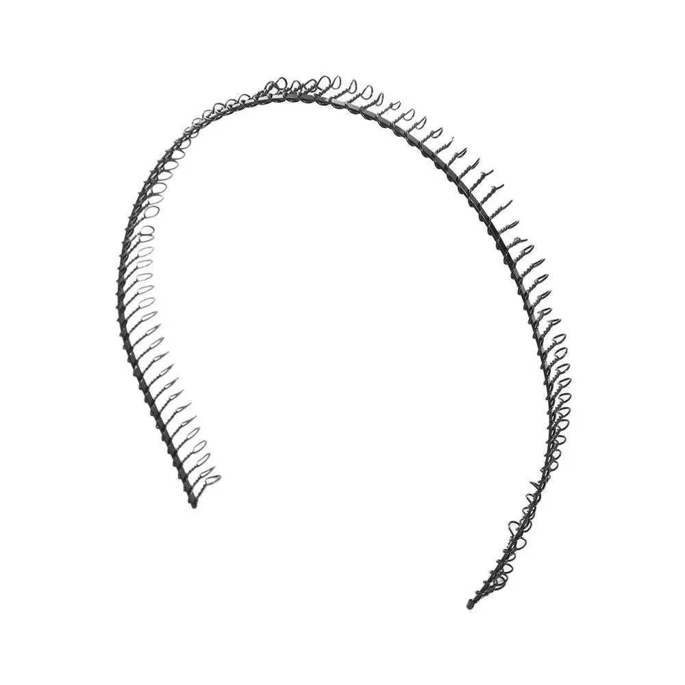 

Cross Wave Shape Headband Spring Shape Simple Thin Metal Hair Hoop Hair Accessories Double Layer Men Hair Bands Female/Girls