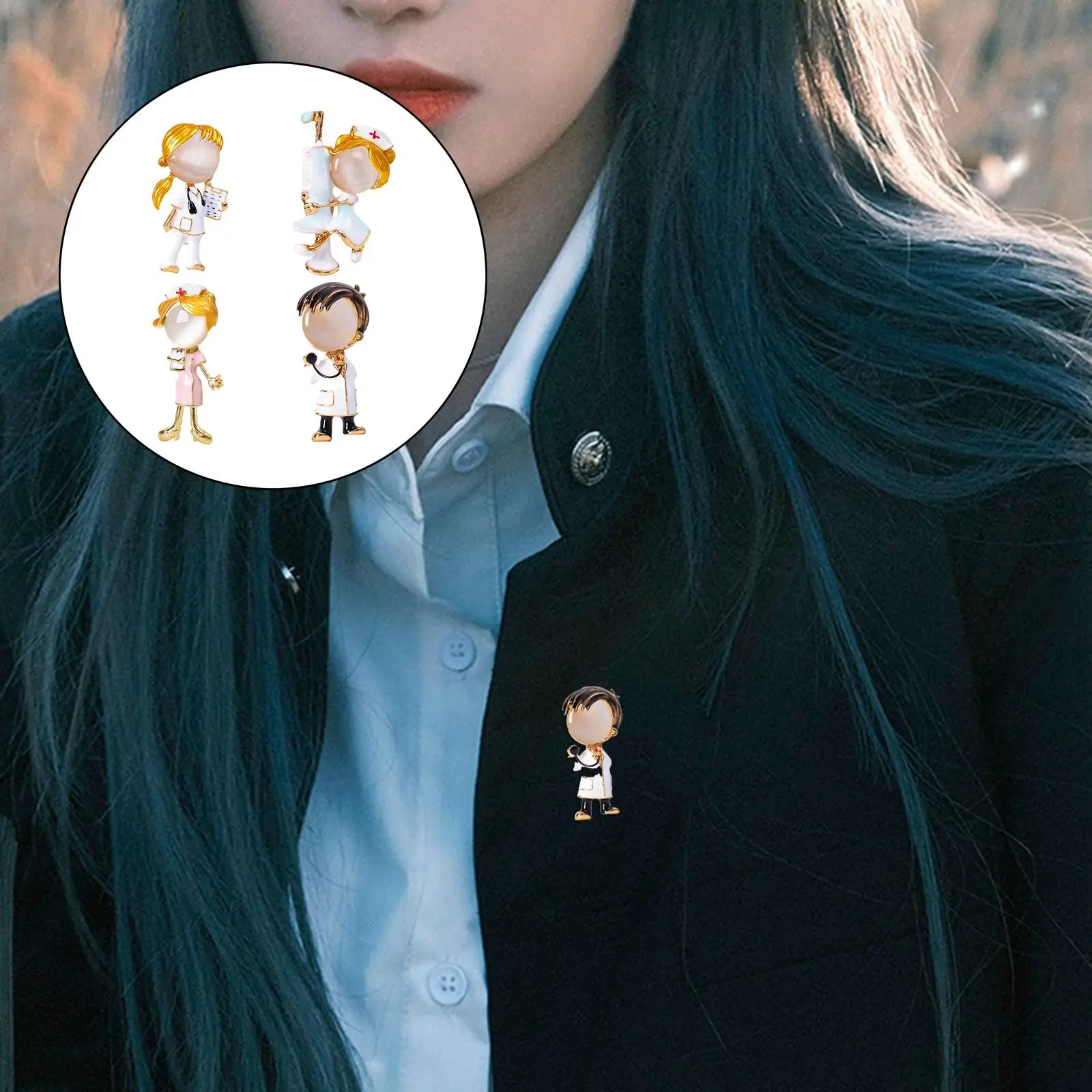 لطيف بروش دبوس الكرتون الصدار سبيكة مجوهرات شارة حقائب الزفاف النسائية #2