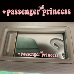 Creative Passenger Princess Mirror Car Decal Cute Car Vinyl Funny Art Sticker Decals Decor Car Interior Accessories