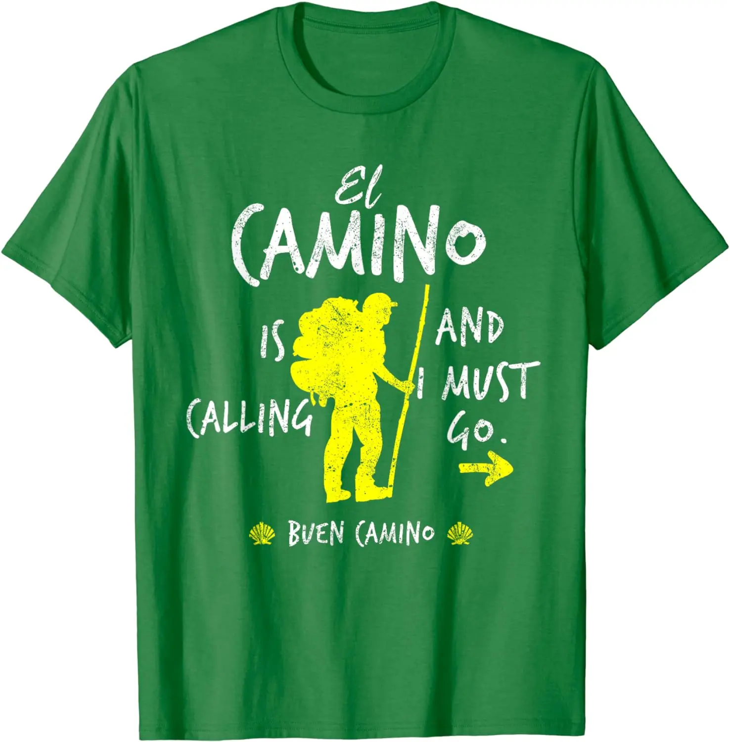 El Camino Is Calling and I Must Go Santiago Compostela Spain T-Shirt Short Sleeve Casual Cotton O-Neck T Shirts