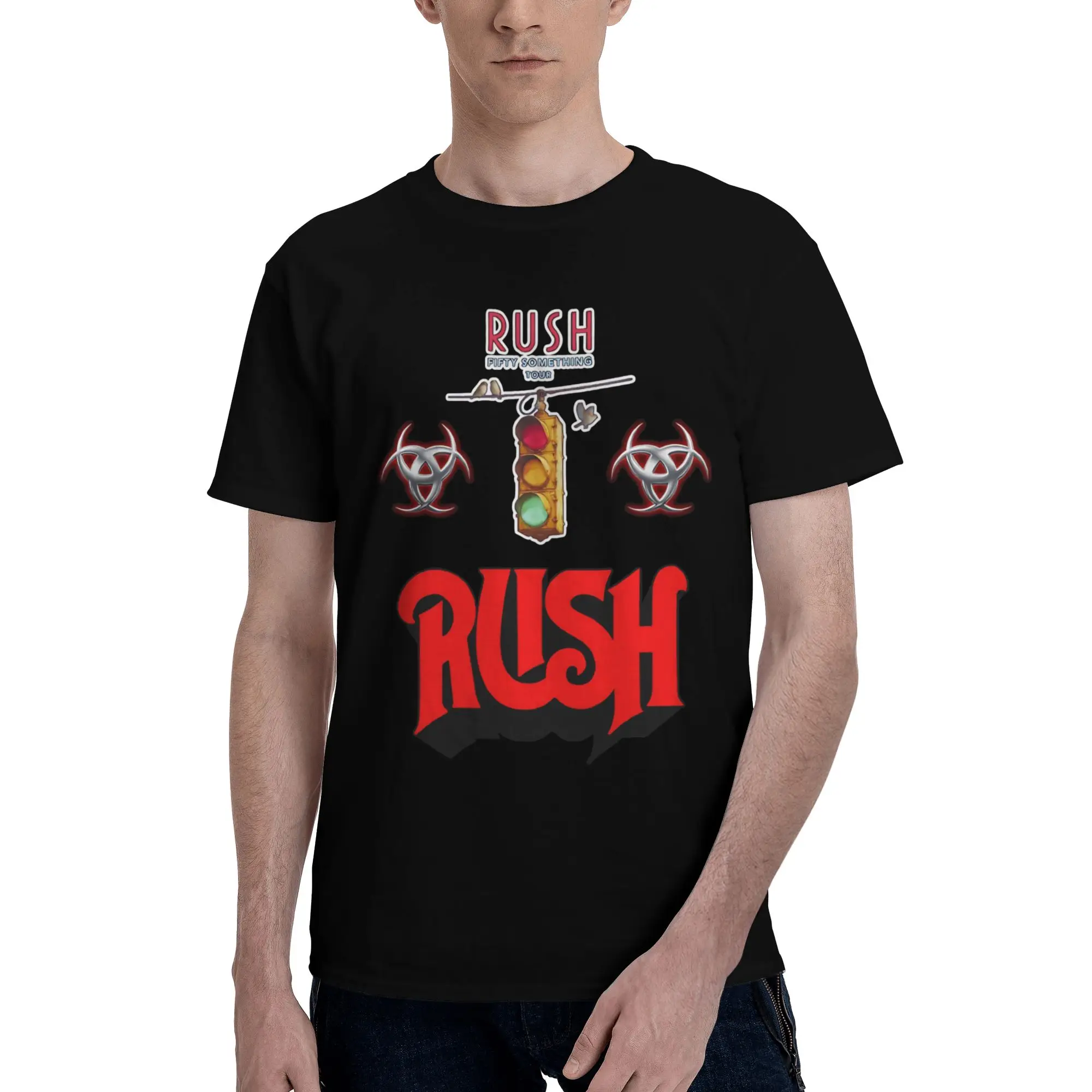 Rush Band Fifty Something Tour 2026 Merch Men Women T Shirt Pure Cotton Tee New Arrival  T-shirt Clothing