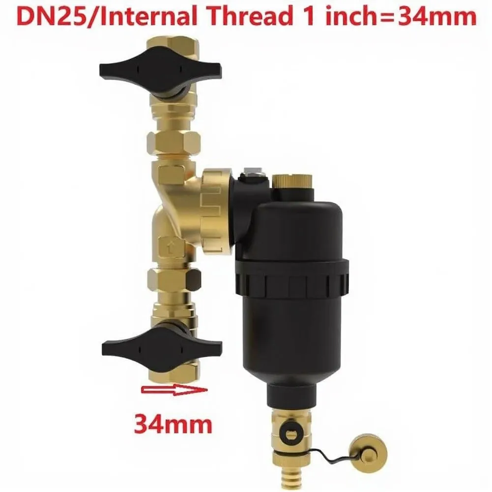 Magnetic Mud Separator for Hydronic For Heating Circuits DN20 DN25 DN32 Threaded Connection for Reliable Filtration