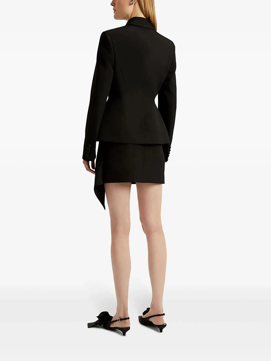 TWOTWINSTYLE Solido Dimagrante Impiombato Perline Eleganti Blazer per Le Donne Risvolto Patchwork Monopetto Giacca Sportiva Abbigliamento Femminile Nuovo