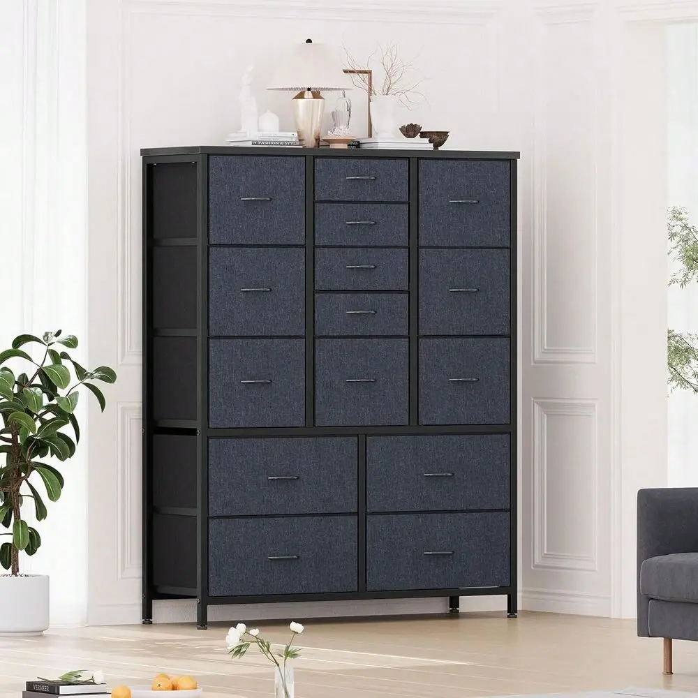 

Drawers Dresser For Bedroom, Tall Dresser Chests Of Drawers, SpaceSaving Fabric Storage Dressers For Closet, Hallway, Living Ro