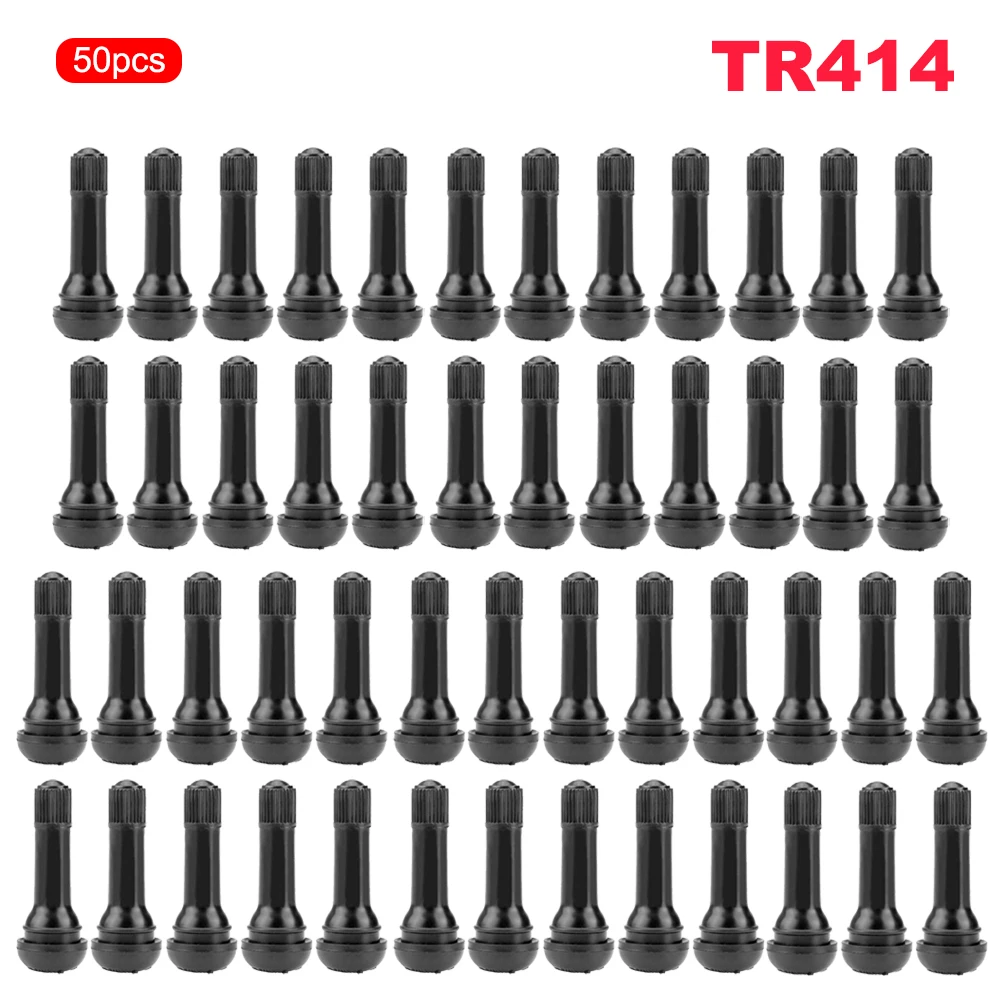 

TR414 Black Rubber Tire For Car Wheels Tubeless Tire Valve Stem Dust Caps Wheels Tire Parts Car Accessories Dropshippping