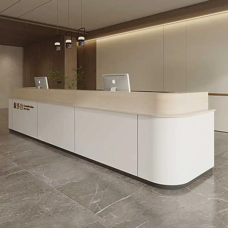 تصميم الفنادق مكتب الاستقبال مكتب الاستقبال الخروج الأعمال الفاخرة مكاتب الاستقبال صالون تجميل أثاث الاستقبال Mostrador