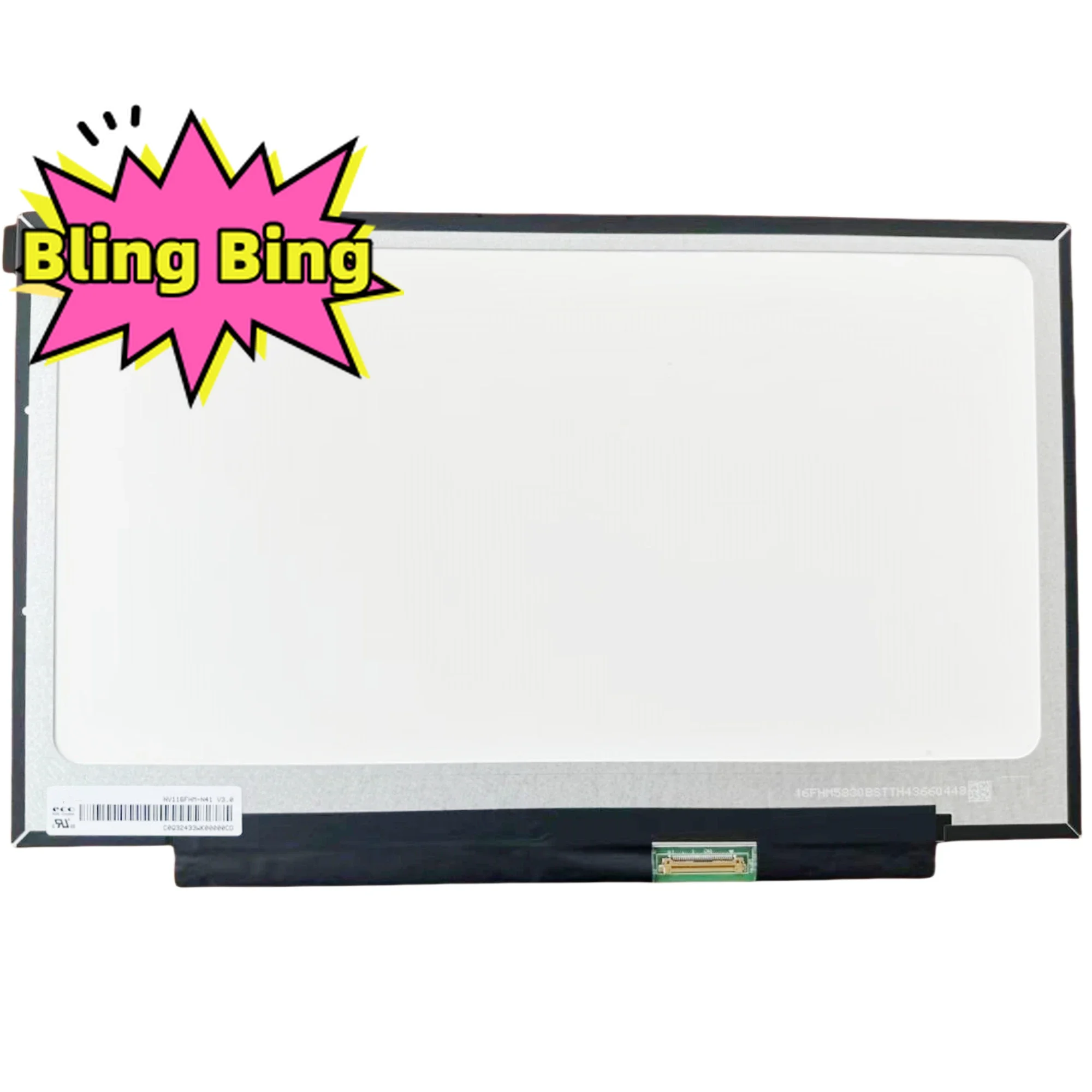 NV116FHM-N41 painel de substituição, 11,6 ", matriz, display original, tela LCD do laptop, novo