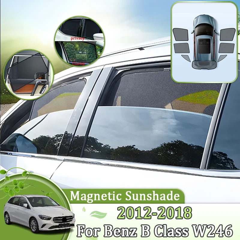 

Sun Shade Mesh Side For Mercedes Benz B Class W246 2014 2012-2018 Car Sunshade Sunscreen Windshield Cover Visors Car Accessories