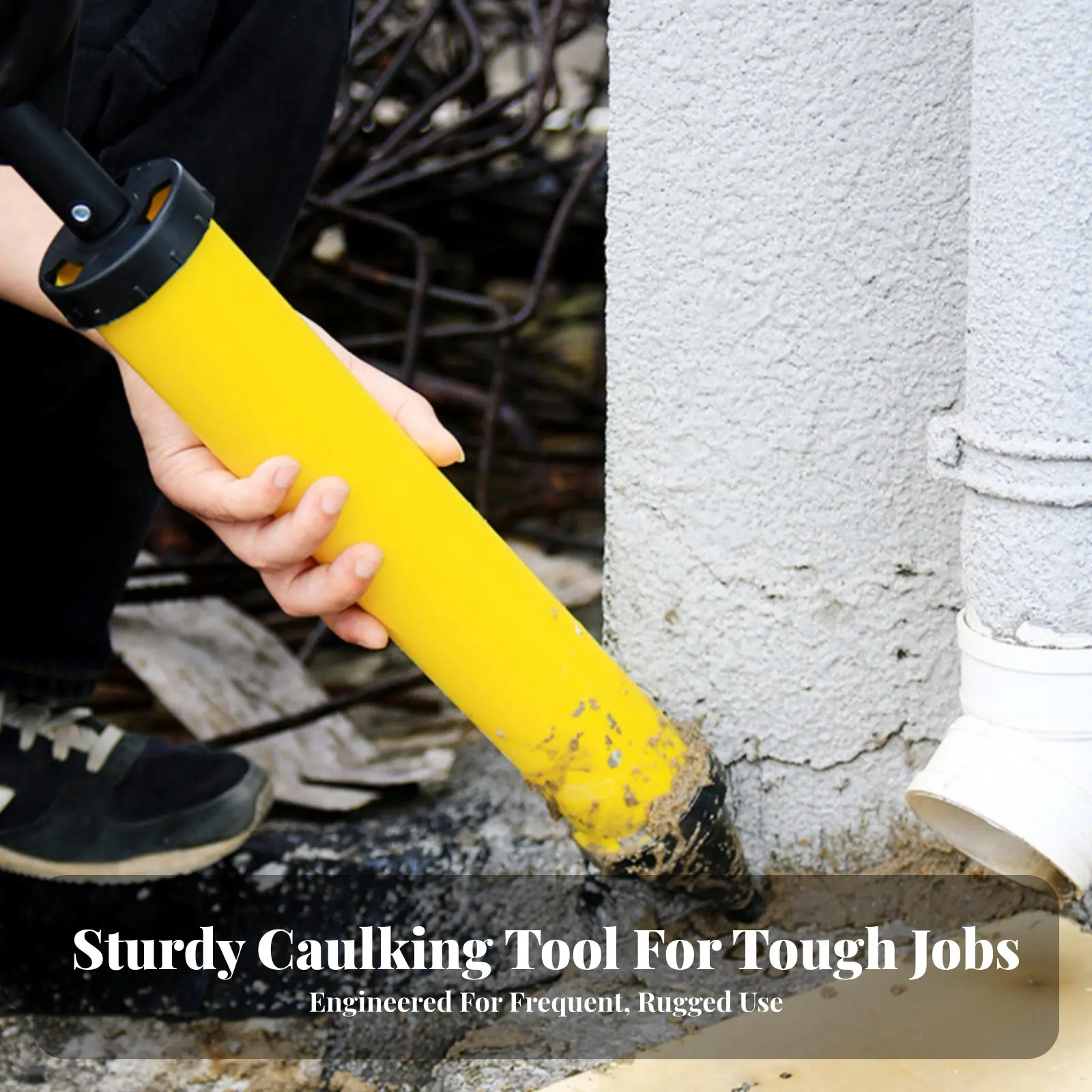 Cement Grouting Extended Length Cement Caulking Manual Concrete Mixture Pump Stainless Steel Frame Construction Tool