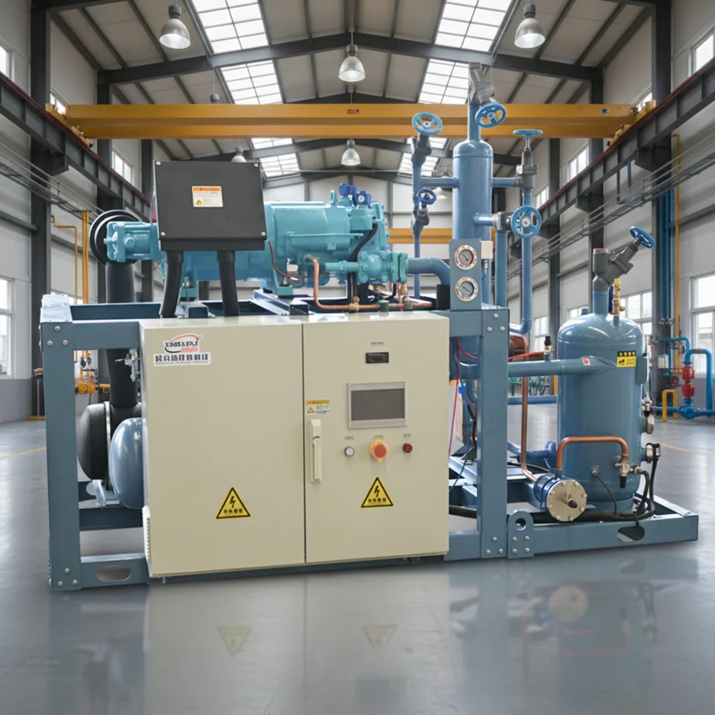 Customized HP Refrigeration 10/20/40 Feet Reefer Container Air Cooled Screw Compressor Condensing Units with Motor Eco-Friendly