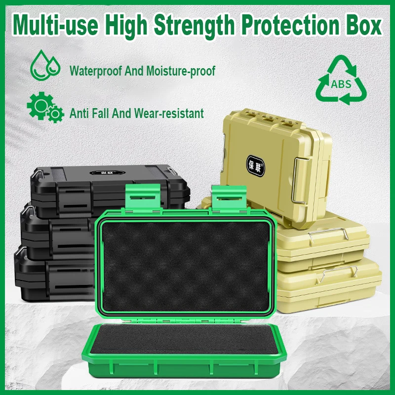 Waterproof Hard Carry Case Potable Precision Instrument Equipment Safety Protection Case Multi-use High Strength Protection Box