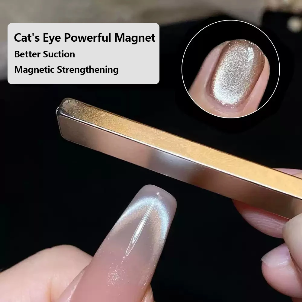 صالون عين القط هلام طلاء الأظافر ثلاثية الأبعاد المزدوج رئيس عصا مغناطيسية ل رسمت رسومات أظافر تصميم مسمار أدوات الرسم 60x10x3mm #2