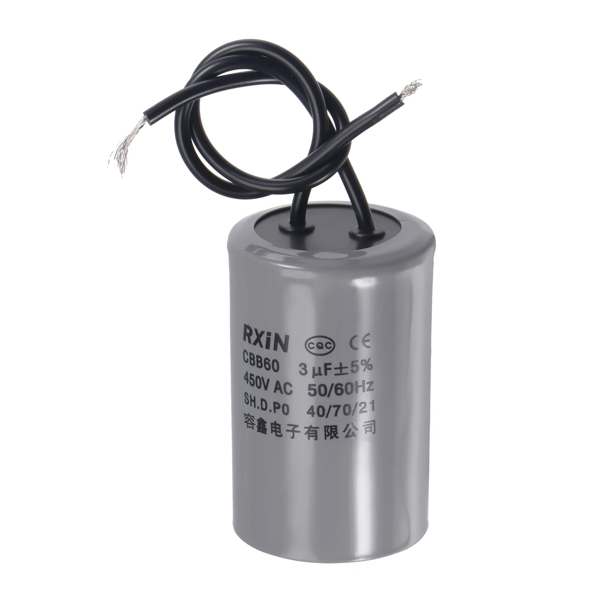 1Pcs CBB60 Motor Run Capacitor AC 450V 3/4/5/6/8/10/12/15/16/18/20/22/25uF 50/60Hz Cylinder For Air Compressor Water Pump Motor - Image 2
