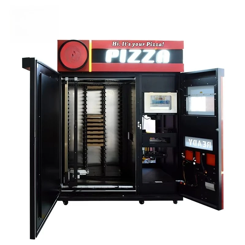 New Business Ideas Vending Machines Fast Food Distributeur Pizza Coin Cash Payment Outdoor Kiosk Pizza Vending Machine