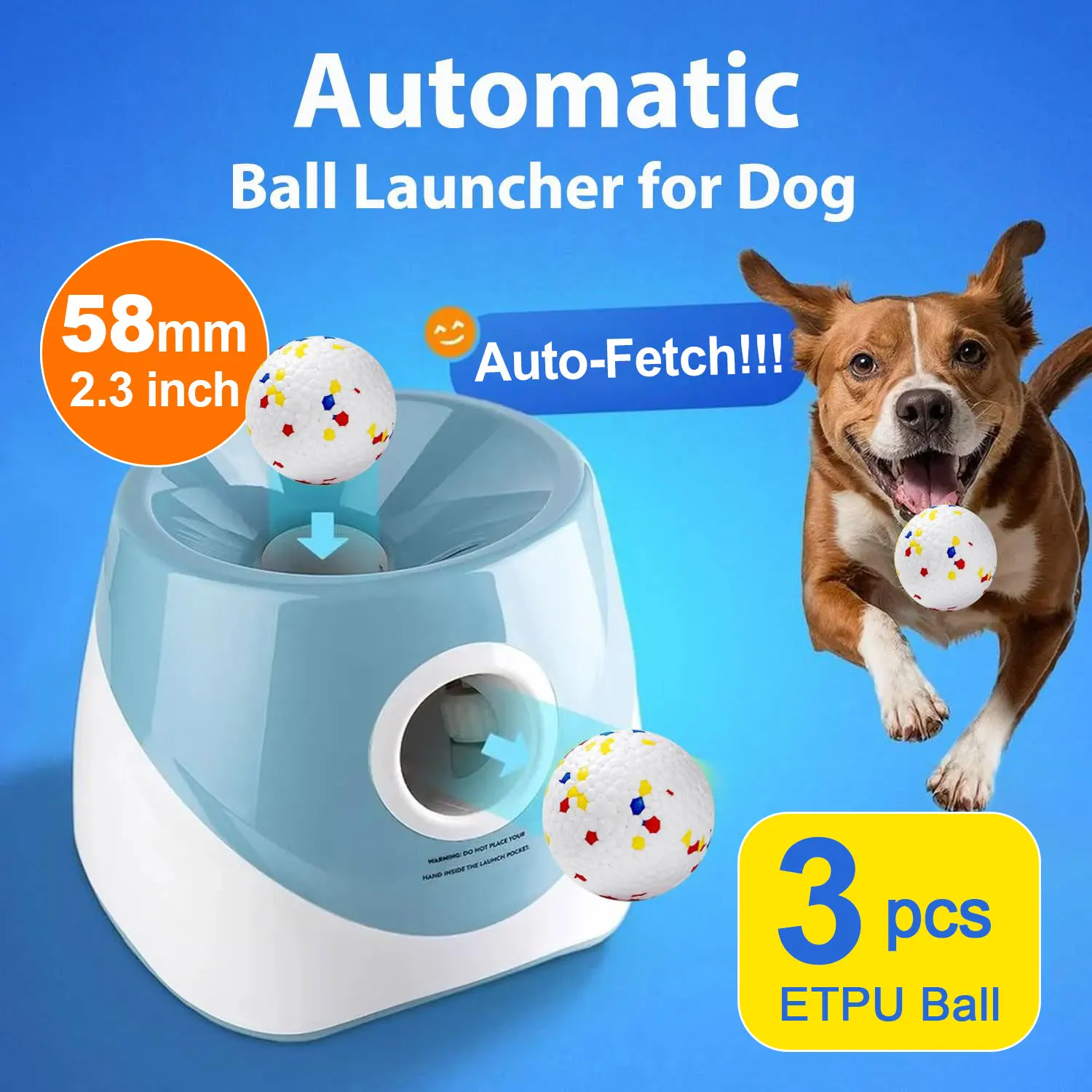 Hot Selling Automatic Dog Ball Launcher Plastic Pet Products Factory Price Dog Accessories and Dog Toys