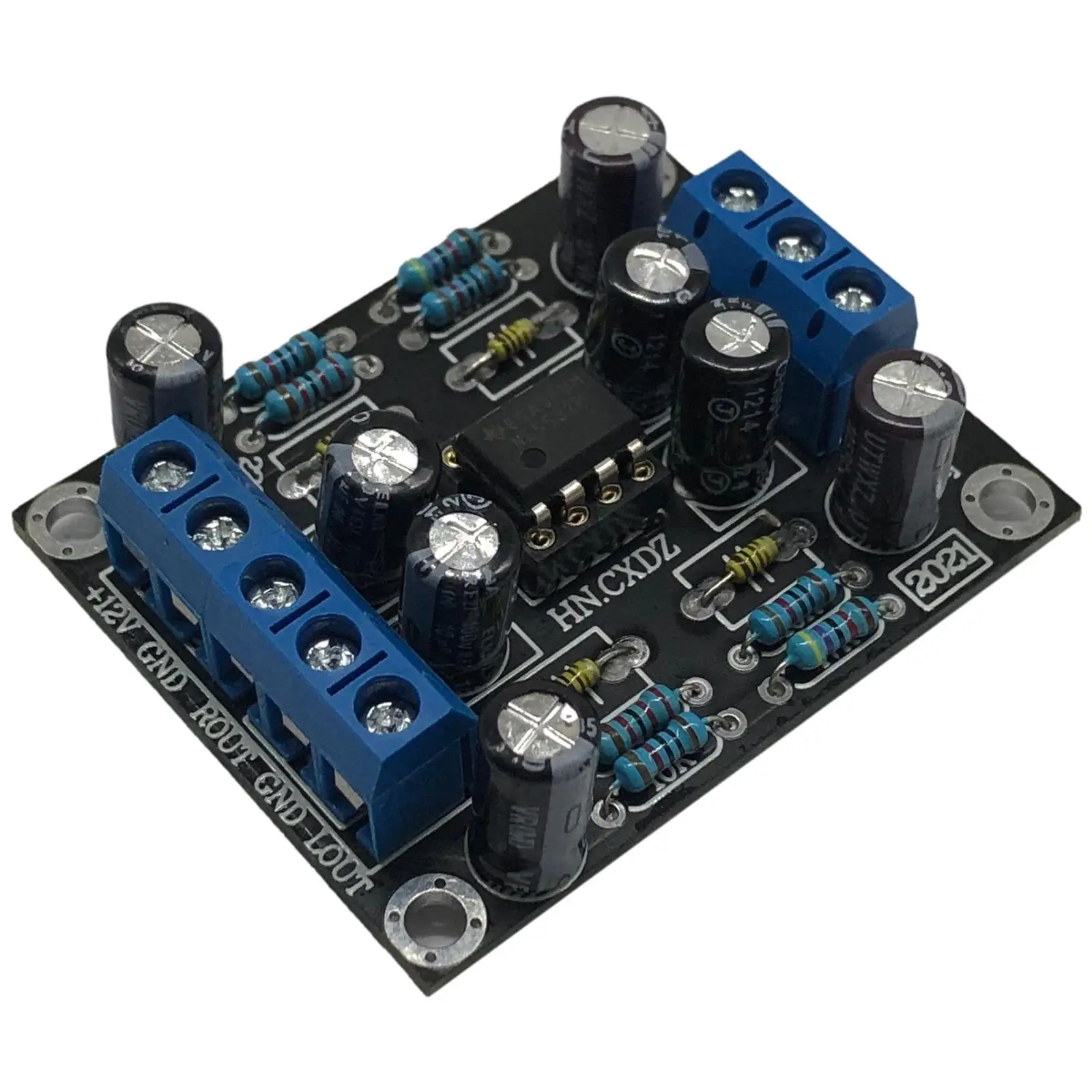 Preamp Preamplifier Board Single Power Supply Out for DIY Sound System