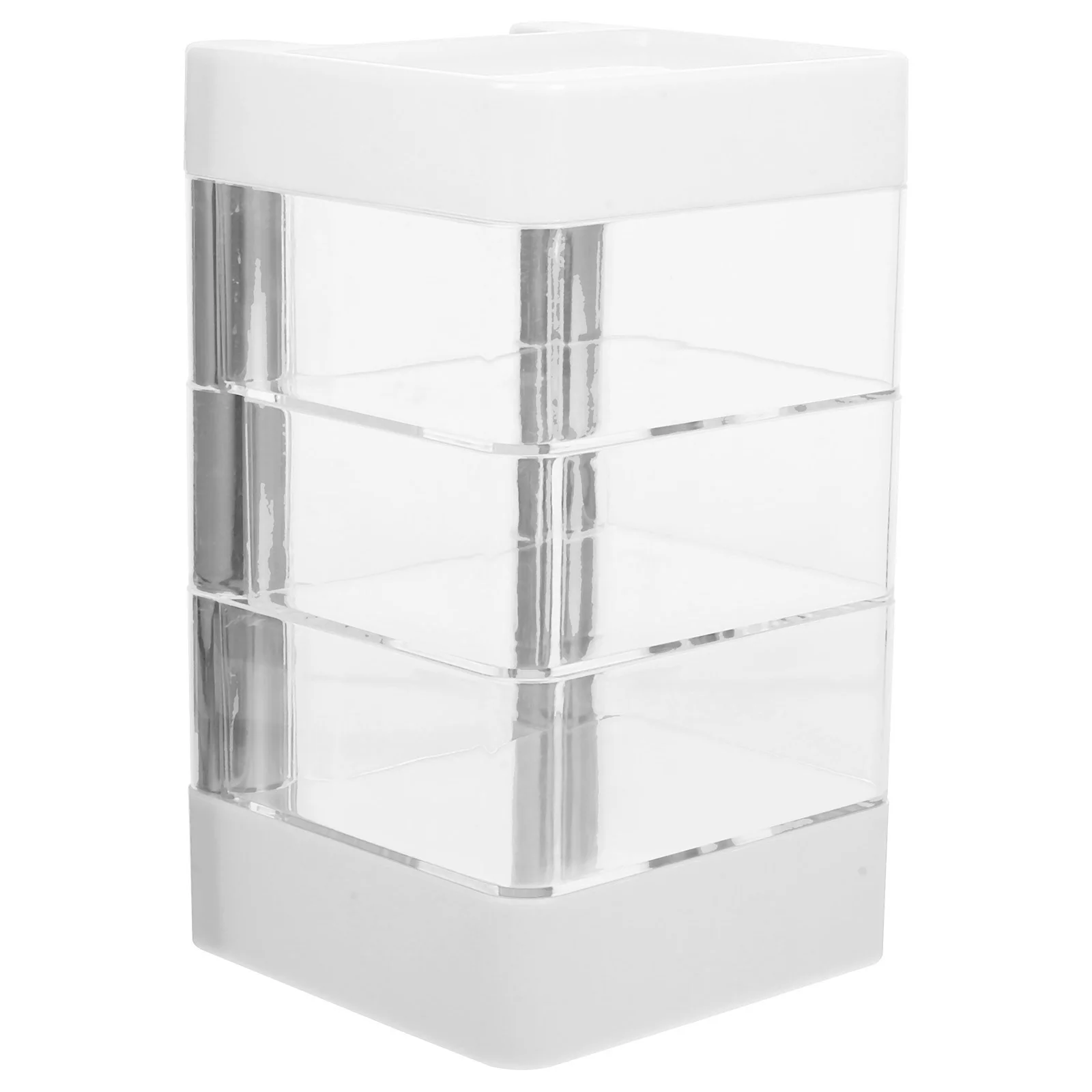 Jewelry Storage Organizer Multi-layer Case White Multi-layered Tray Holders Earring