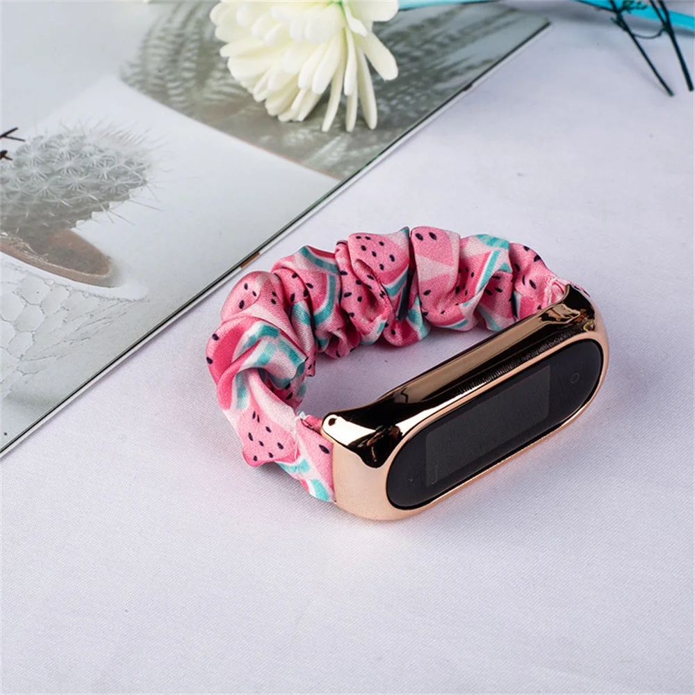 Moda esportiva ao ar livre pulseira impressão confortável substituir leve e fino cinta macia tecelagem segurança