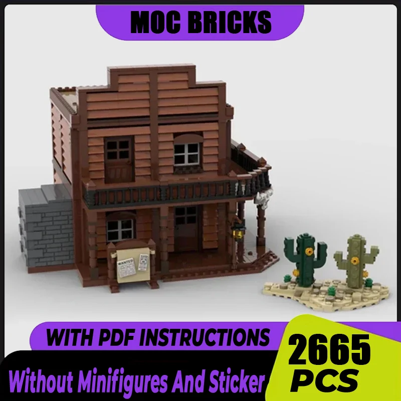 Sheriff House Model Moc Building Block City Street View Model Technology Brick DIY Assembly Modular Construstion Toy For Gifts