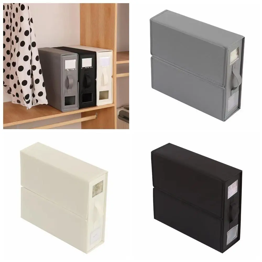 

Non-woven Fabric Bed Sheet Organizer Easy to Use Foldable Underwear Storage Box Home Storage Dust-proof Panties Socks Organizer