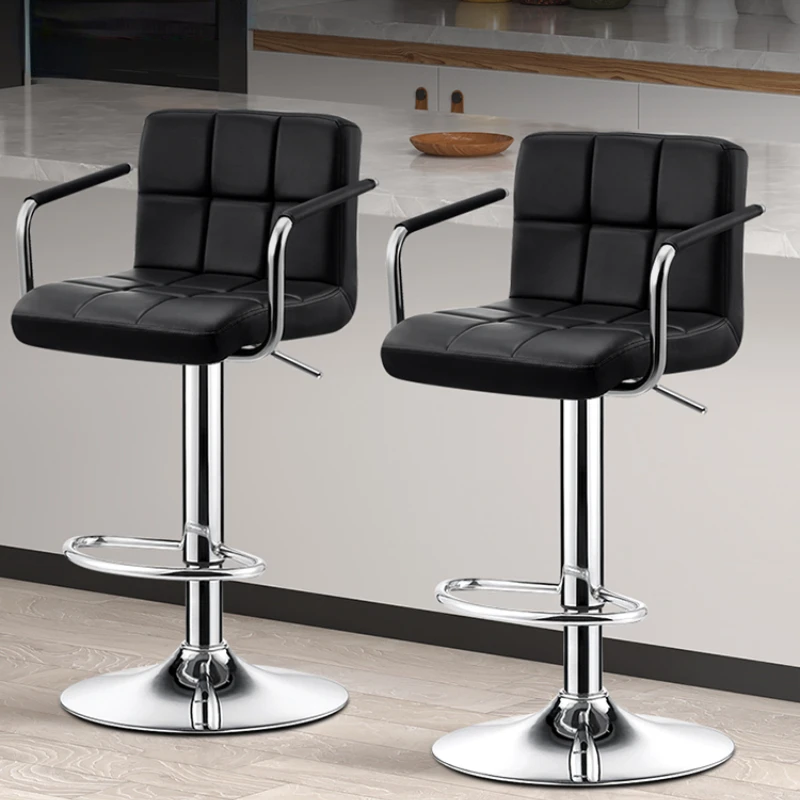 Bar chairs, modern minimalist high legged chairs, cash register lifting chairs, light luxury bar household rotating bar