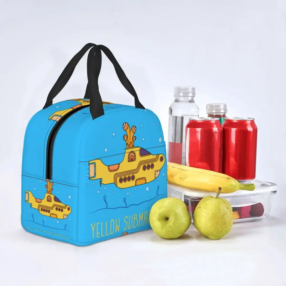 Beatle Submarine Lunch Bag Portable Insulated Oxford Cooler Bag Thermal Picnic Lunch Box for Women Kids lunch box bag