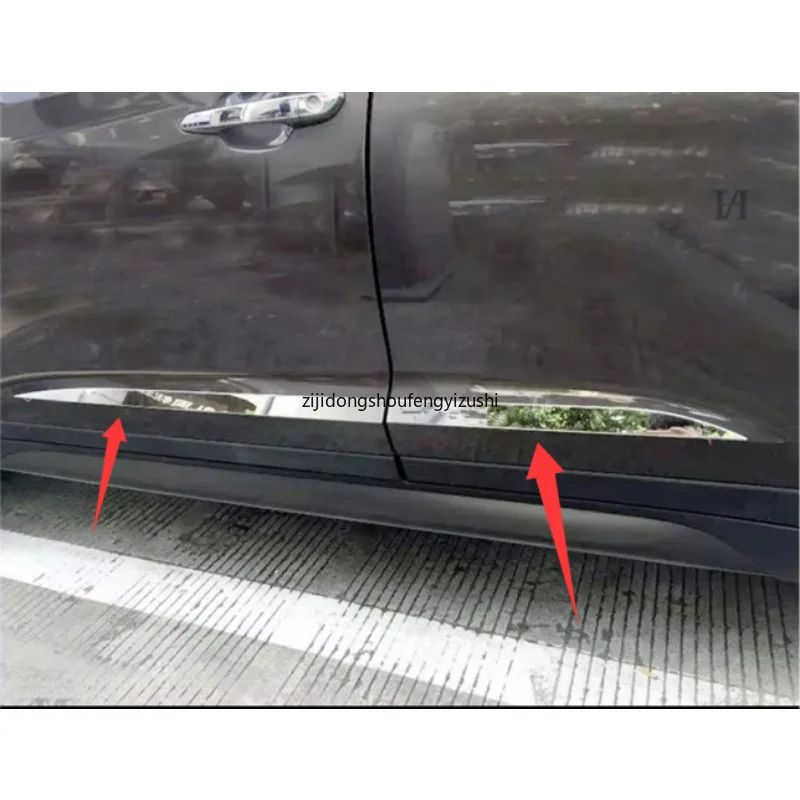 

Car Accessories 2015 2016 2017 2018 2019 For Hyundai Tucson Body door side anti-collision decorative bright strip