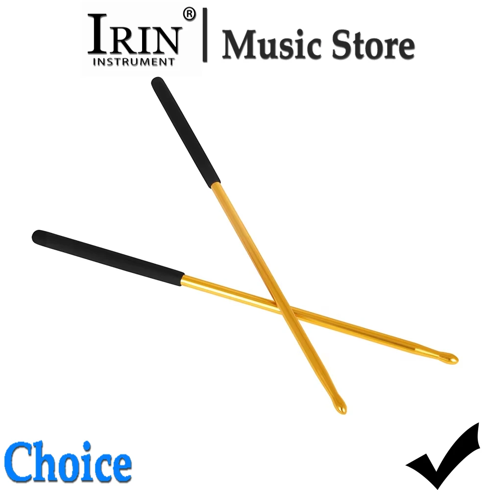 IRIN MD02 Drumsticks Drum Sticks 5A Teardrop Head Solid Aluminium Drumstick Percussion Musical Instrument Accessories & Parts