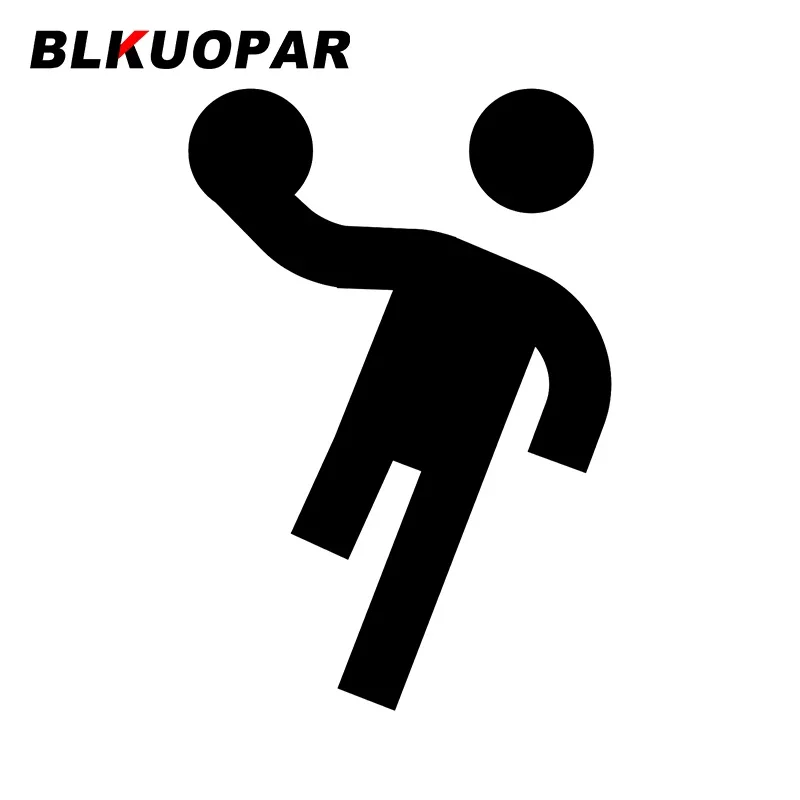 

BLKUOPAR for Volleyball Football Handball Icon Car Stickers Vinyl Material Decals Bumper Car Accessories Vehicle Trunk Decor