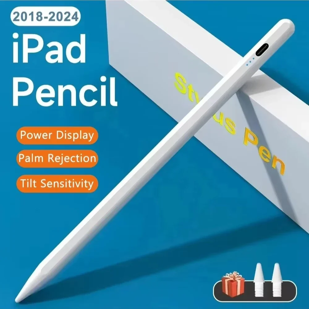 

Stylus Pen for Apple Pencil 2 1 Capacitive Screen Touch Pen Palm Rejection for IOS IPad Air 13 Pro 11 Apple Pencil 2 Case