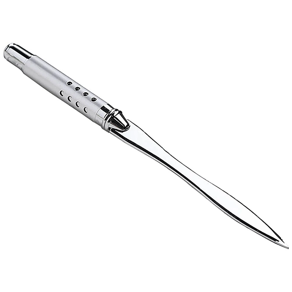 Abridor de cartas de Metal, cortadora de sobres, cuchillo de papel, cuchillo de oficina, abridor de sobres chapado en Metal, mango de agarre ergonómico