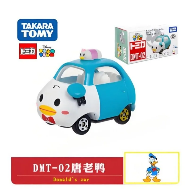 TAKARA TOMY coche de simulación de aleación modelo Pato Donald juguete coleccionable regalo para niñas TOMY Dream Car