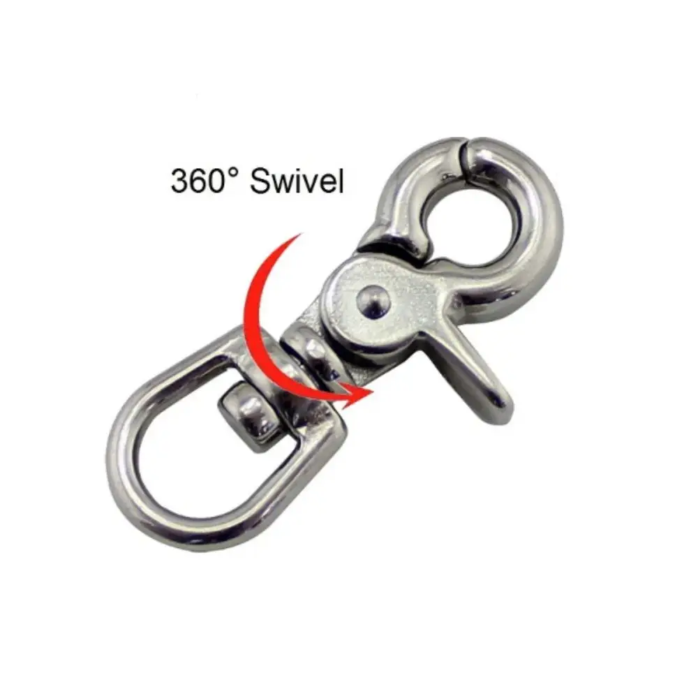 316 Stainless Steel Lobster Clasps Zinc Alloy Material Strong Durable Swivel Clasps Electroplated Alloy Snap Hooks