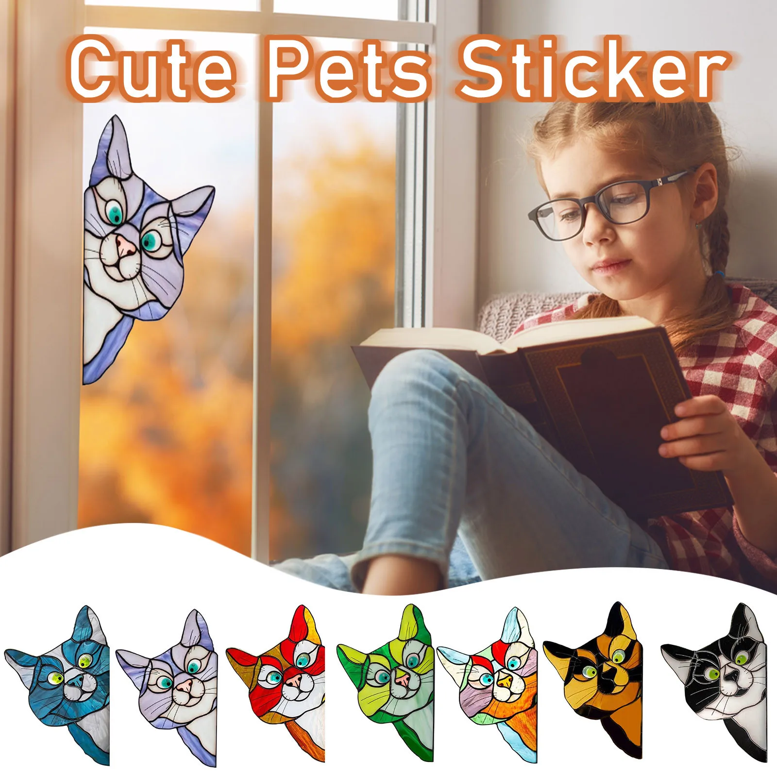 Personality Creative Interest Pet Stickers Decoration for Home and Car Small Sticker Packs