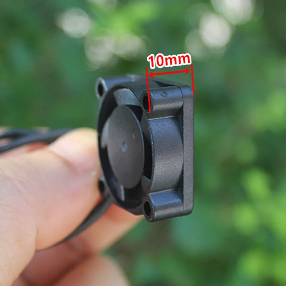 Mini Cooling Fan 2510 Brushless Fan DC 3.7V-8V Mute High Large Air Volume Black Micro Tiny 2510 Fan Max Airflow Rate