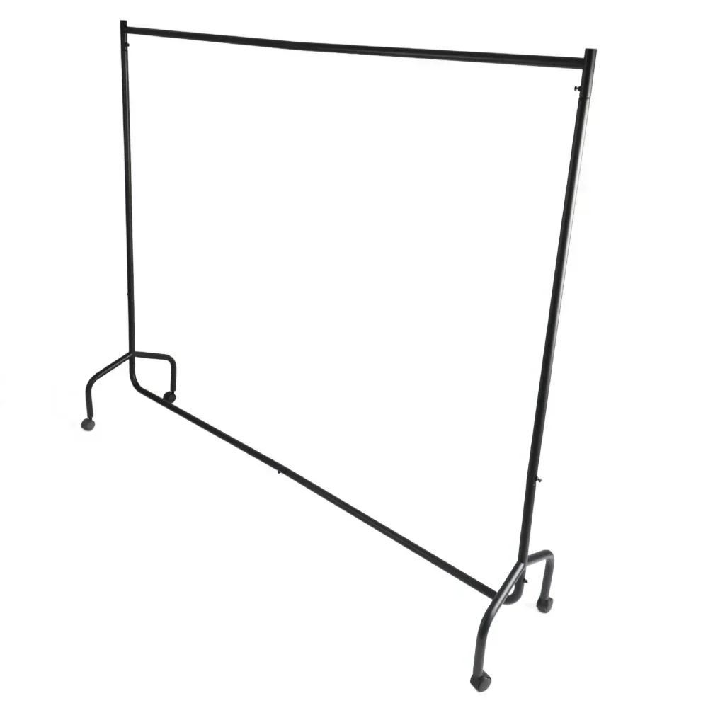 

Coat Rack,Heavyduty 6FT Long Metal Clothes Hanging Rail Home Shop Rolling Garment Display Stand Rack, 6.0 X 1.3 X 5.0ftCoat Rack