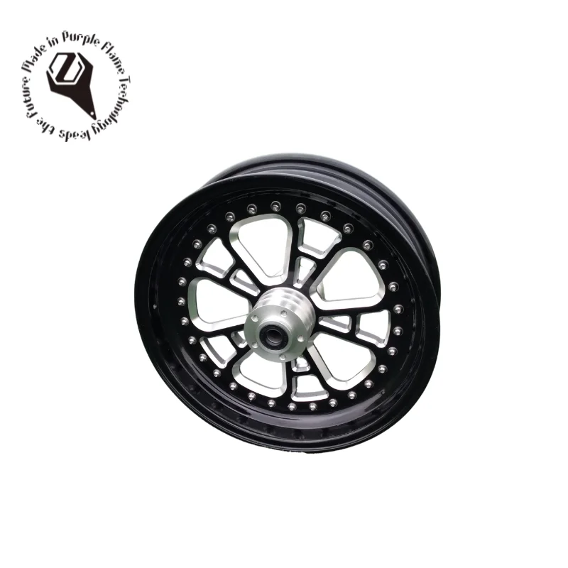 

Purple flame custom CNC wheel hub, universal motorcycle wheel hub