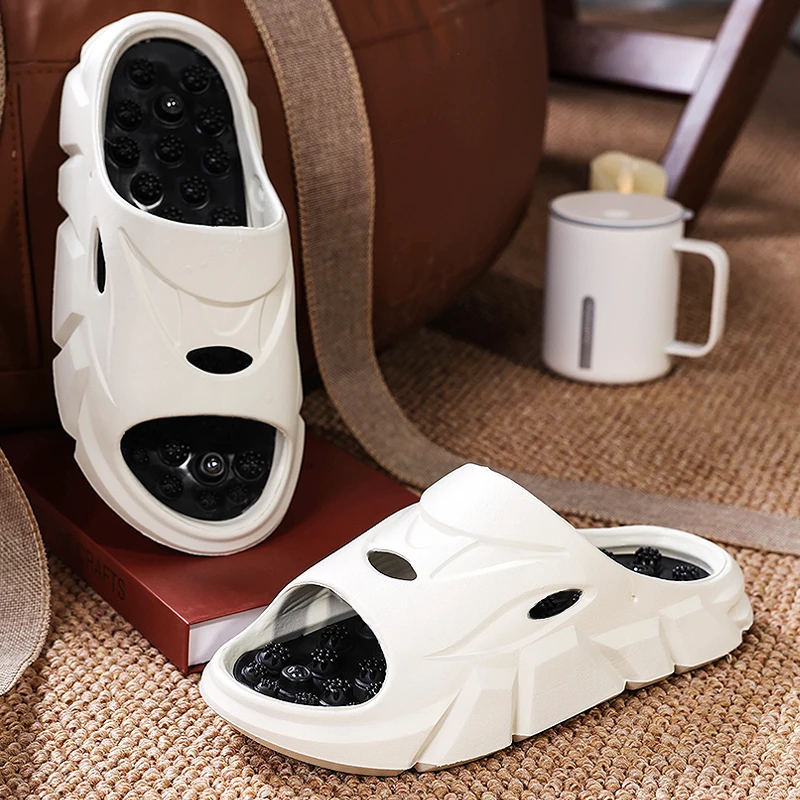 

Летние женские массажные тапочки из ЭВА, нескользящие, унисекс, для дома, удобные, легкие, для использования в помещении и на улице, противоскользящие домашние тапочки