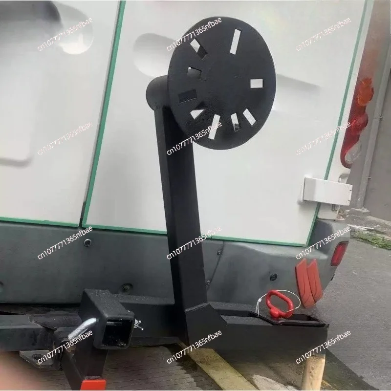 Universal Spare Tire Rack Carrying Bracket Trolley Trailer Bar Square Mouth Installation Foldable and Pull-out