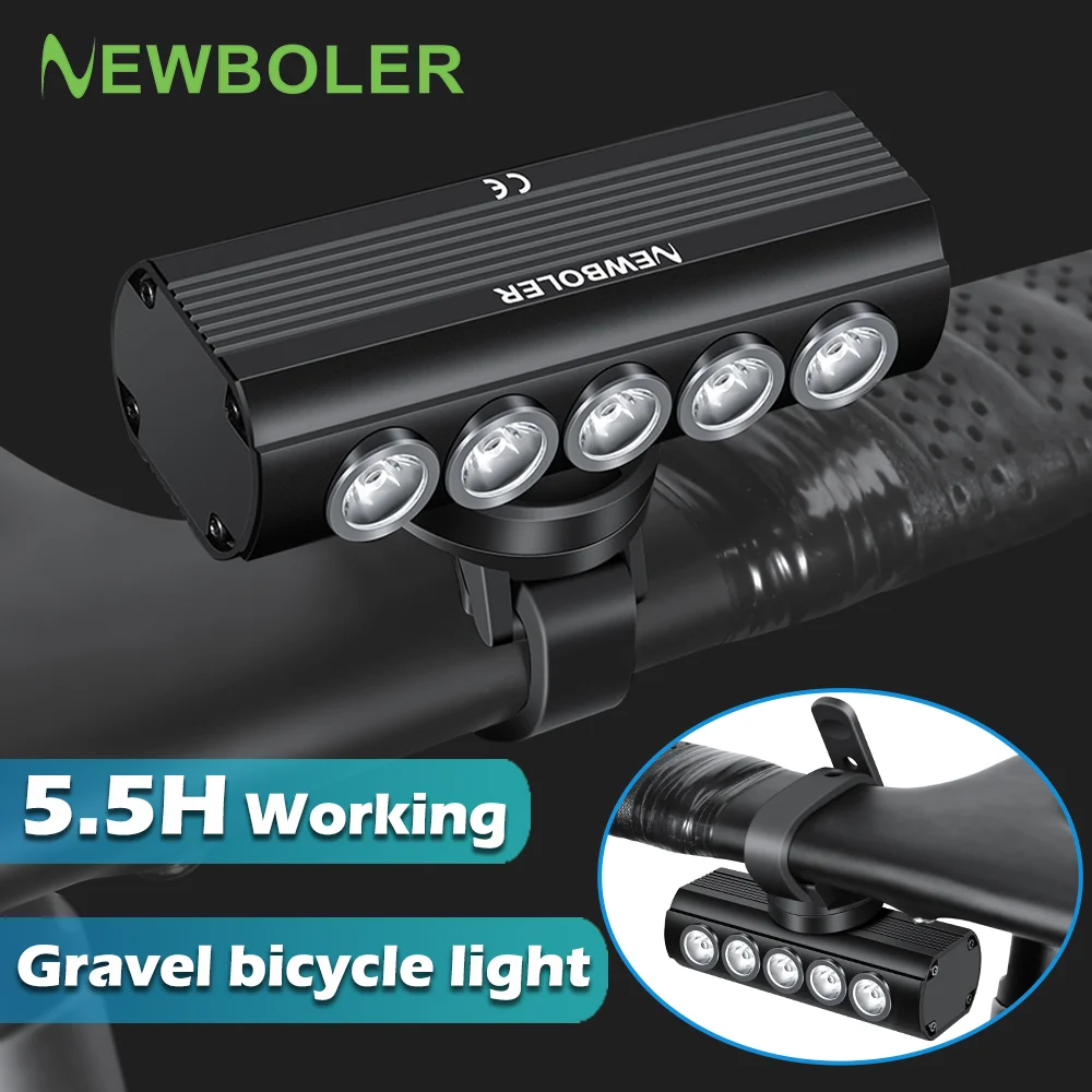 Rechargeable Bicycle Headlight 1000 Lumen - NEWBOLER 自転車ライトフロント 1000 ルーメン自転車ライト 3000mAh 防水懐中電灯充電式