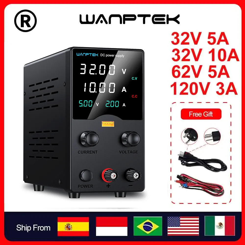 wanptek-laboratory-dc-power-supply-30v-5v-10a-usb-display-60v-120v-3a-adjustable-bench-power-source-stabilized-voltage-regulator