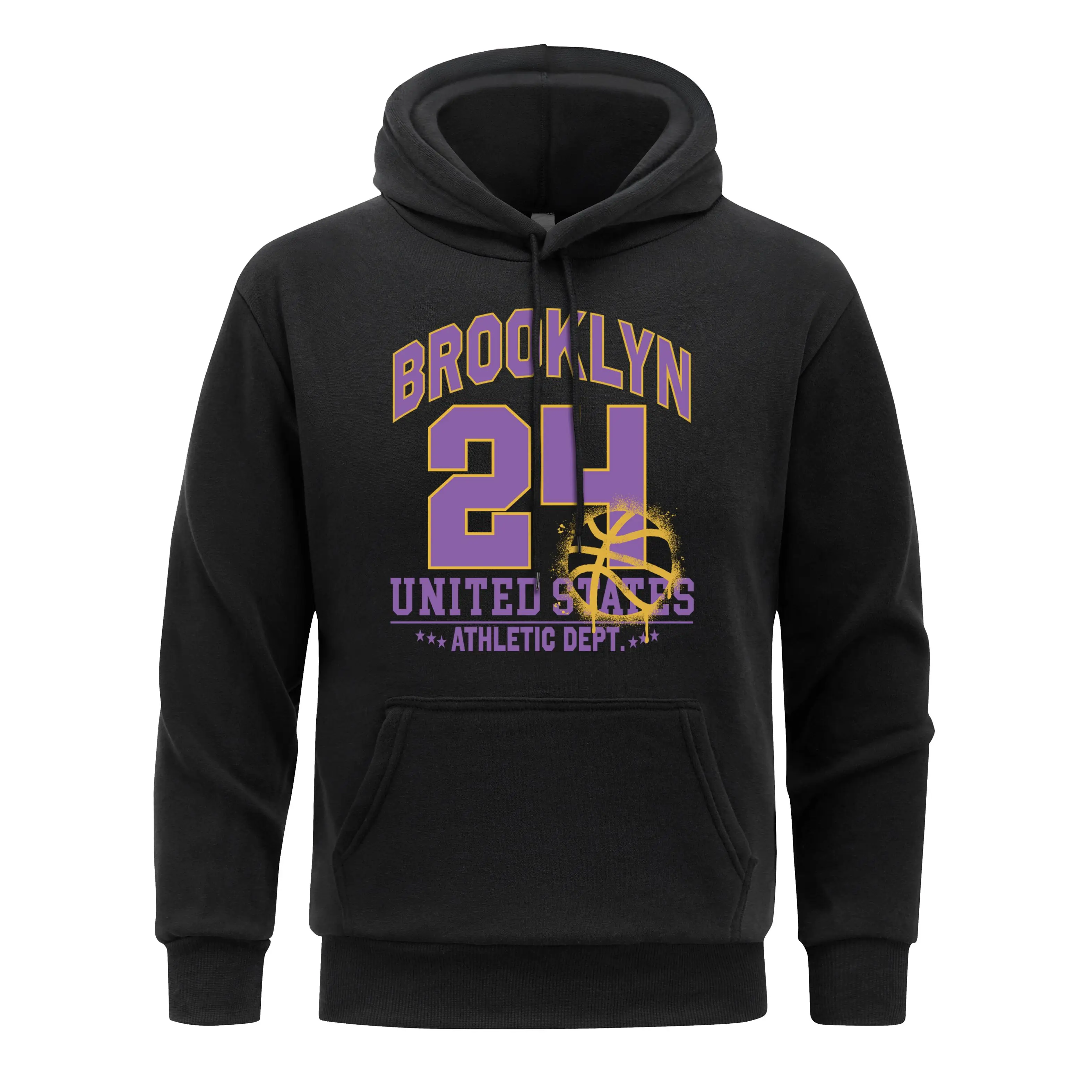 Usa Brooklyn Hoodie Man Lucky Number 24 Hoodies United Atates Athletic Dept  Men Hoody Soft Spring Autumn Clothes